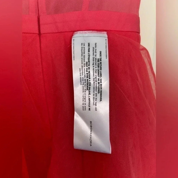 BCBGMAXAZRIA Marian Bustier Coral Fit and Flare Corset Evening Dress. Size 4 - Picture 11 of 12